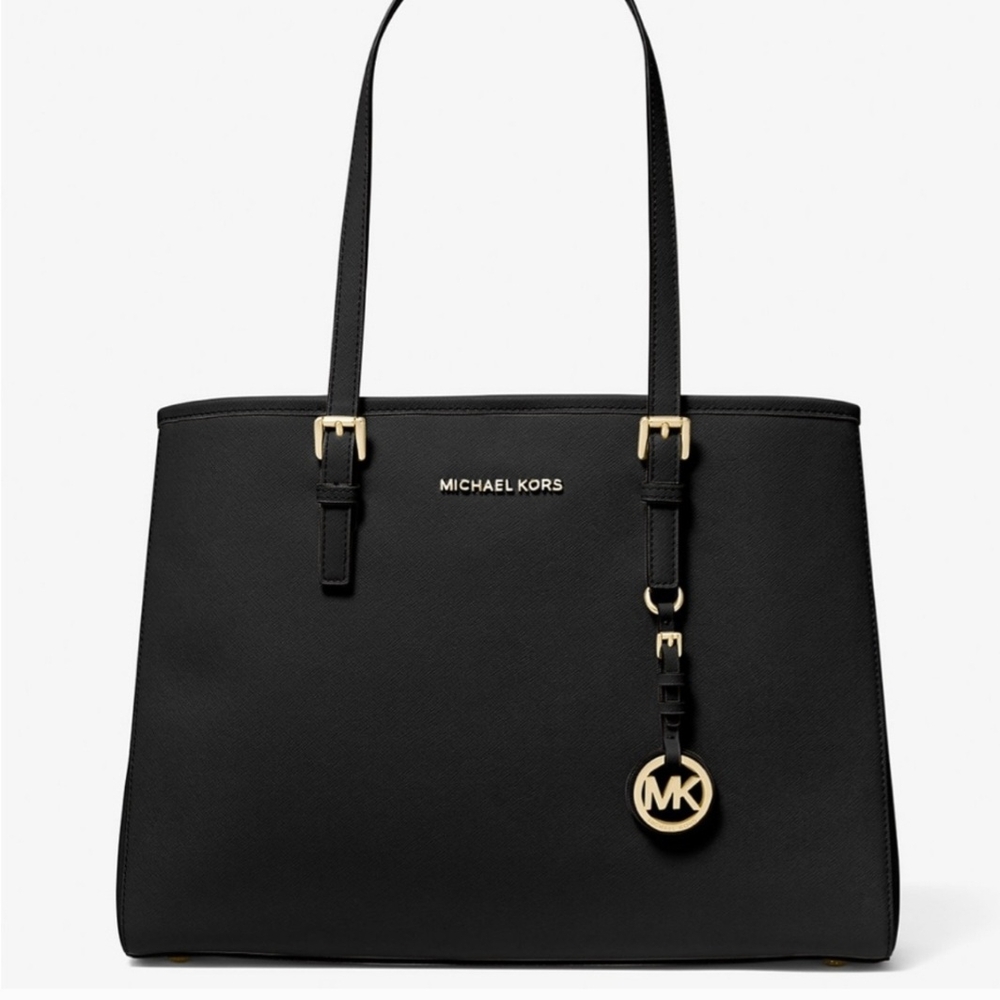 Michael Kors Black Jet set travel tote Bag